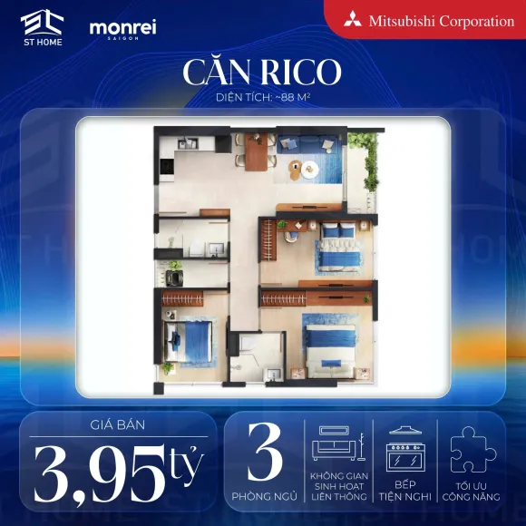 Căn Hộ RICO 88m²
